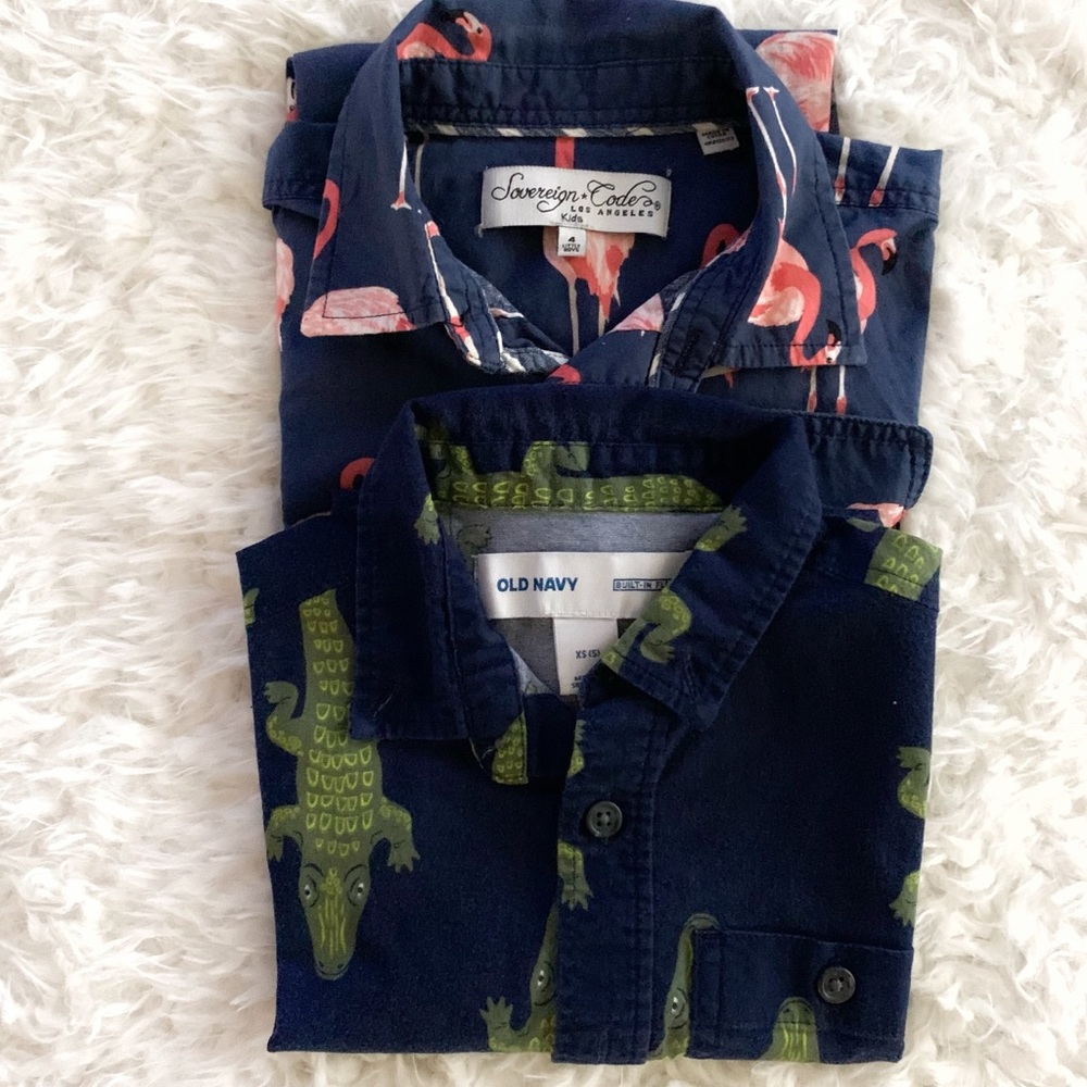 Set of two Boys beach shirts